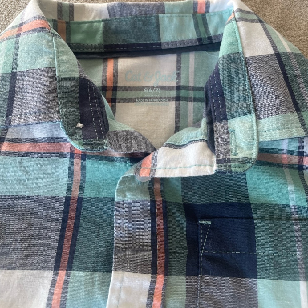 Boys CAT&JACK Button Up Shirt
